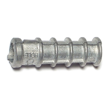 MIDWEST FASTENER Long Lag Shield, 1/4" Dia, Alloy Steel Zinc Plated, 50 PK 04185